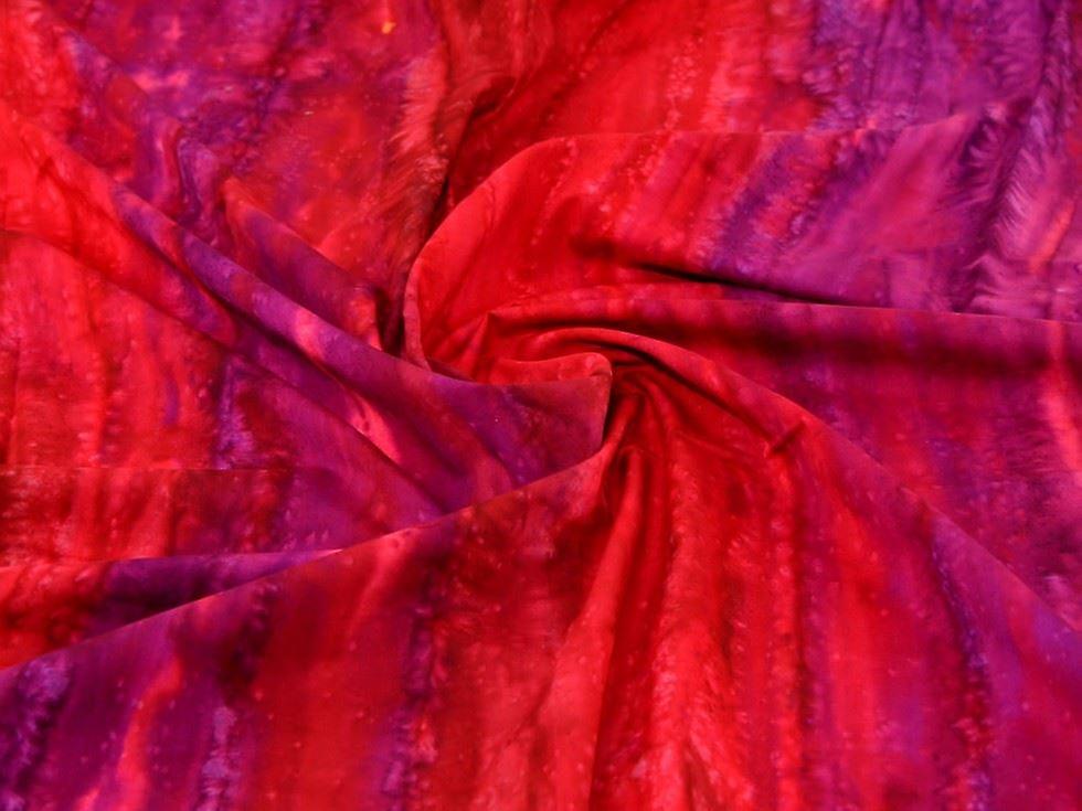 John Louden Cotton Batik Fabric Plum - per metre