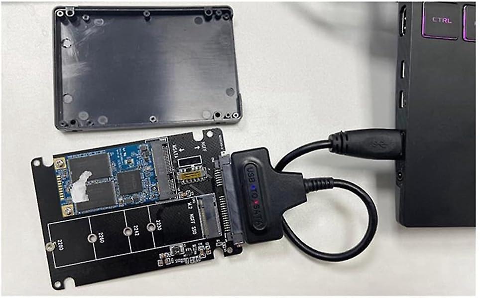 SSD to Sata3 Ngff Msata to Serial Adapter Card DualUse 2In1 With Switch SATA III 6Gbps Serial Port