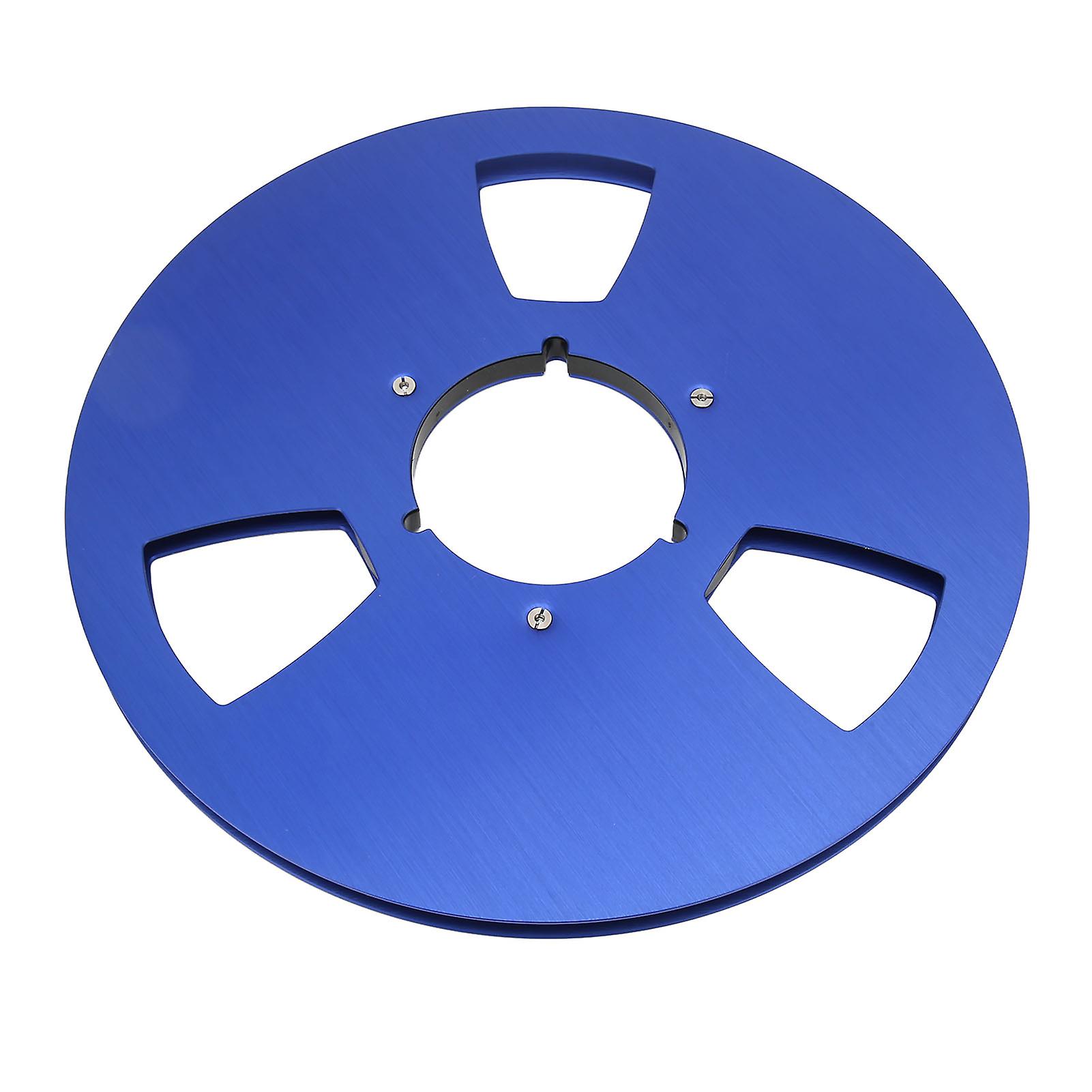 Empty Tape Reel Replacement 10 Inch Open Reel Takeup Reel for Ampex Grand Master 456 Sound Reels for 1/4 Inch Tape Blue 