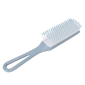 Cepillo de pelo desenredante portátil Cepillo de pelo de masaje ventilado con orificio para colgarAzul