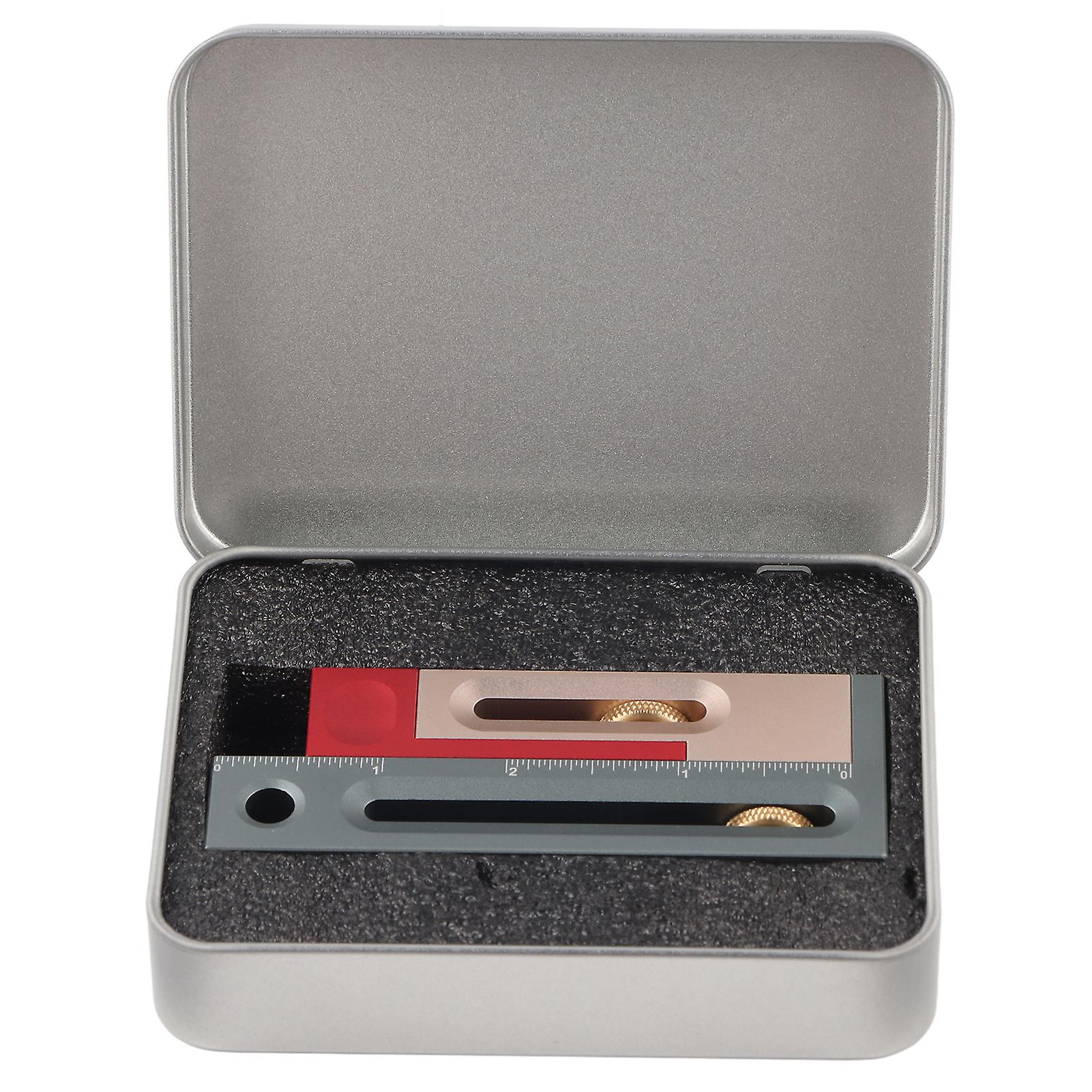 Qukaim Woodworking Tool Saw Slot Adjuster Regulator, Movable Measuring Block for Mortise Tenon Measurement, Table Saw and Miter Saw Compatible