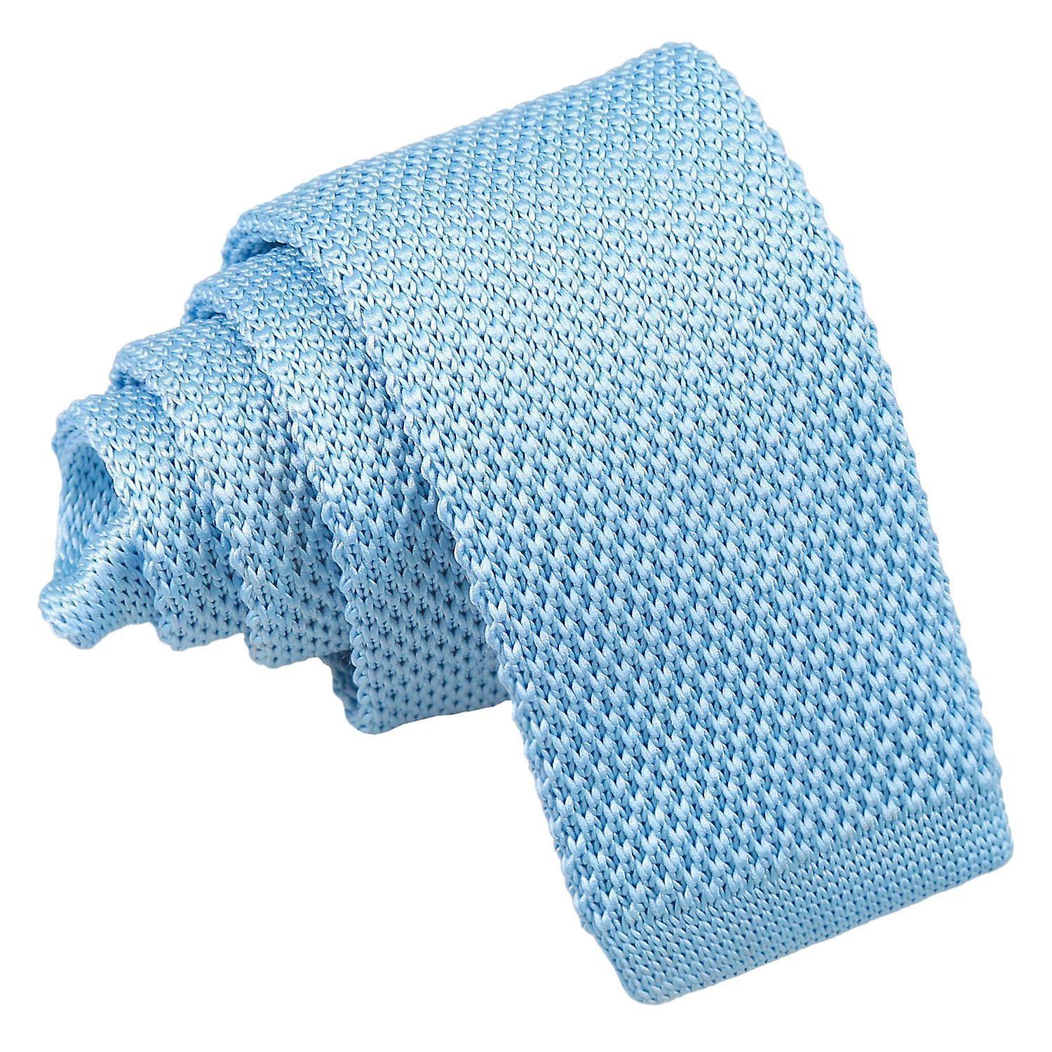 Baby Blue Knitted Tie for Boys
