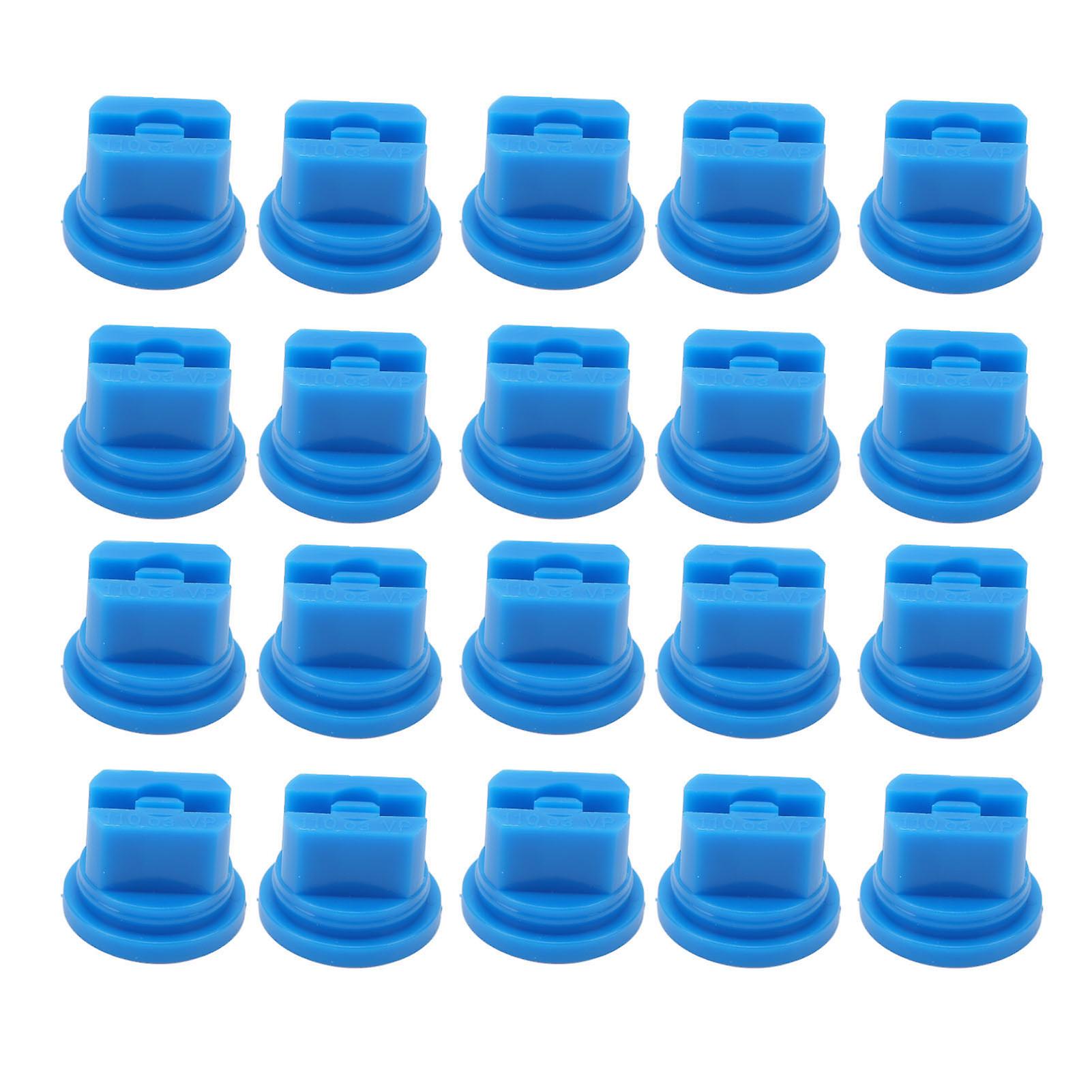 20pcs Flat Fan Spray Nozzles, Uniform Spray Distribution, 110 Degree Agricultural Spray Nozzle, 0.1-1.0mm Bore Diameter