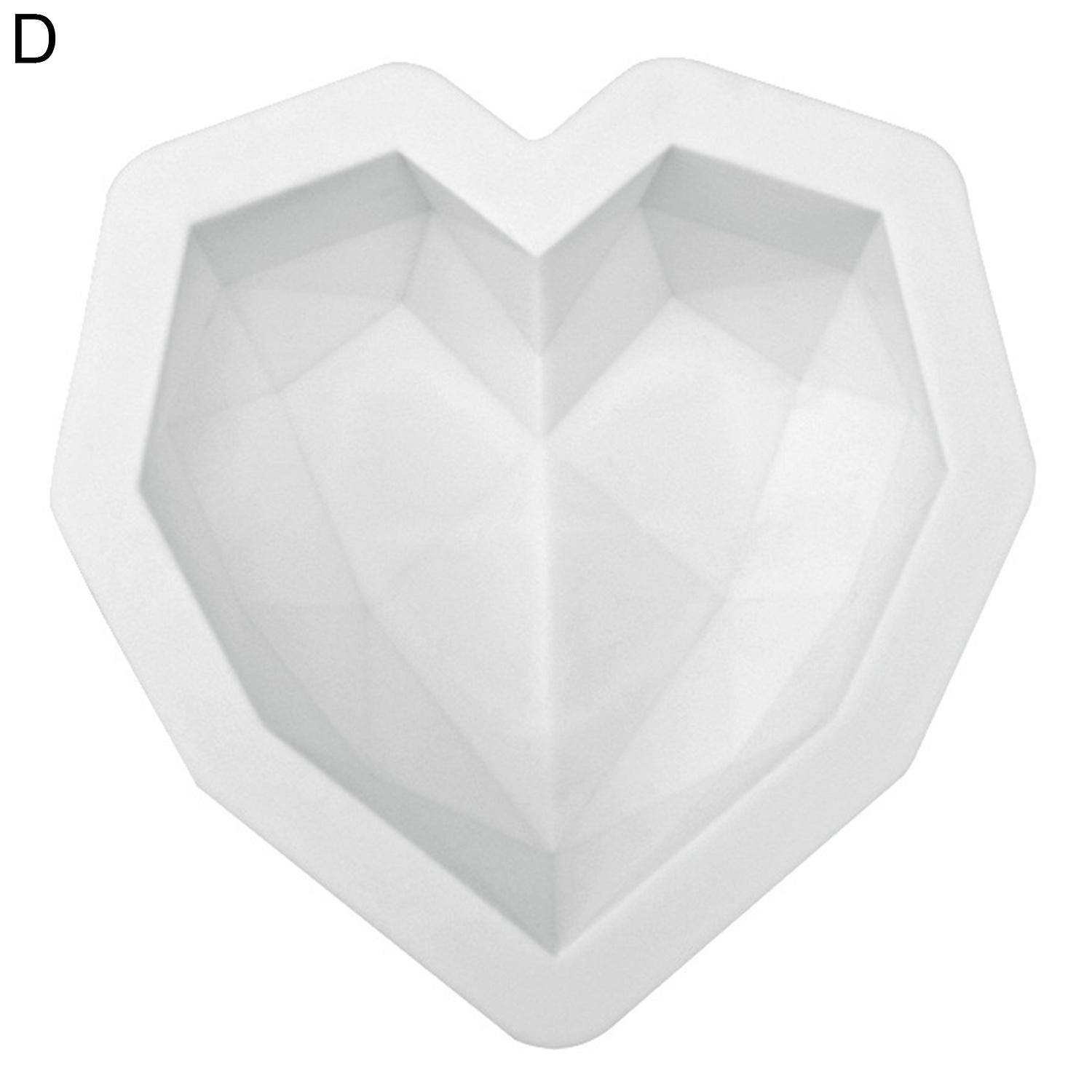 OuZhan Decorative Candy Mold Non-stick Romantic Heart Shaped Design Dessert Mold Baking Tools