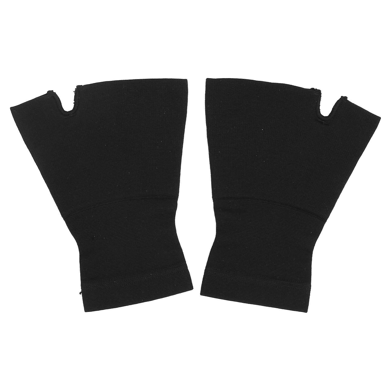 Wrist and Thumb Compression Sleeve for Carpal Tunnel Syndrome, Black, Size S