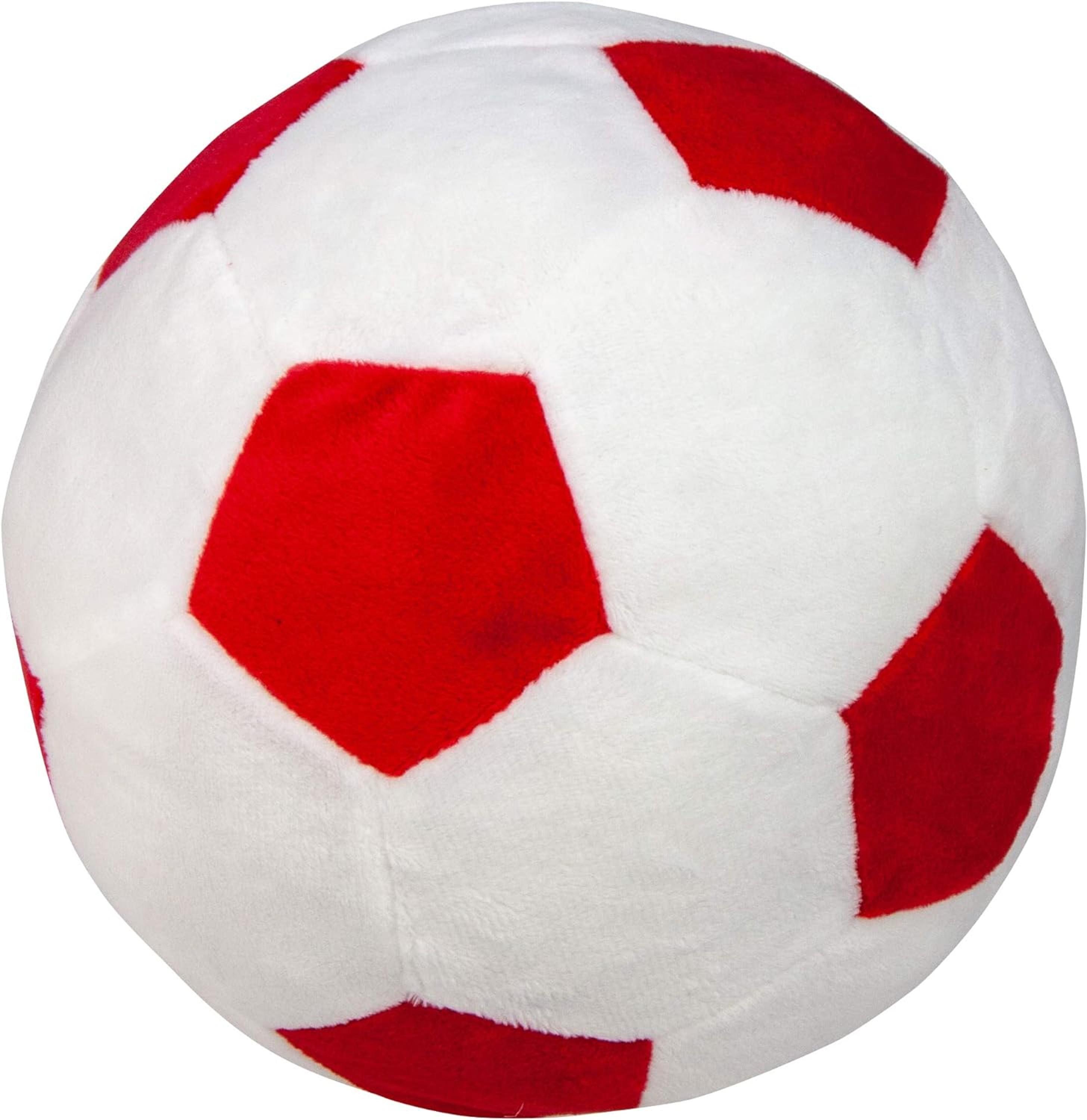 James and Steel Plush Berber Football With Squeak Dog Toy 3 x 23cm