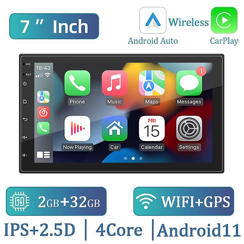 Hippcron 2 Din 7/9/10 palcový Android 11 autorádio Bluetooth Carplay Android Auto GPS MAP Univerzálny automatický stereofónny MP5 prehrávač
