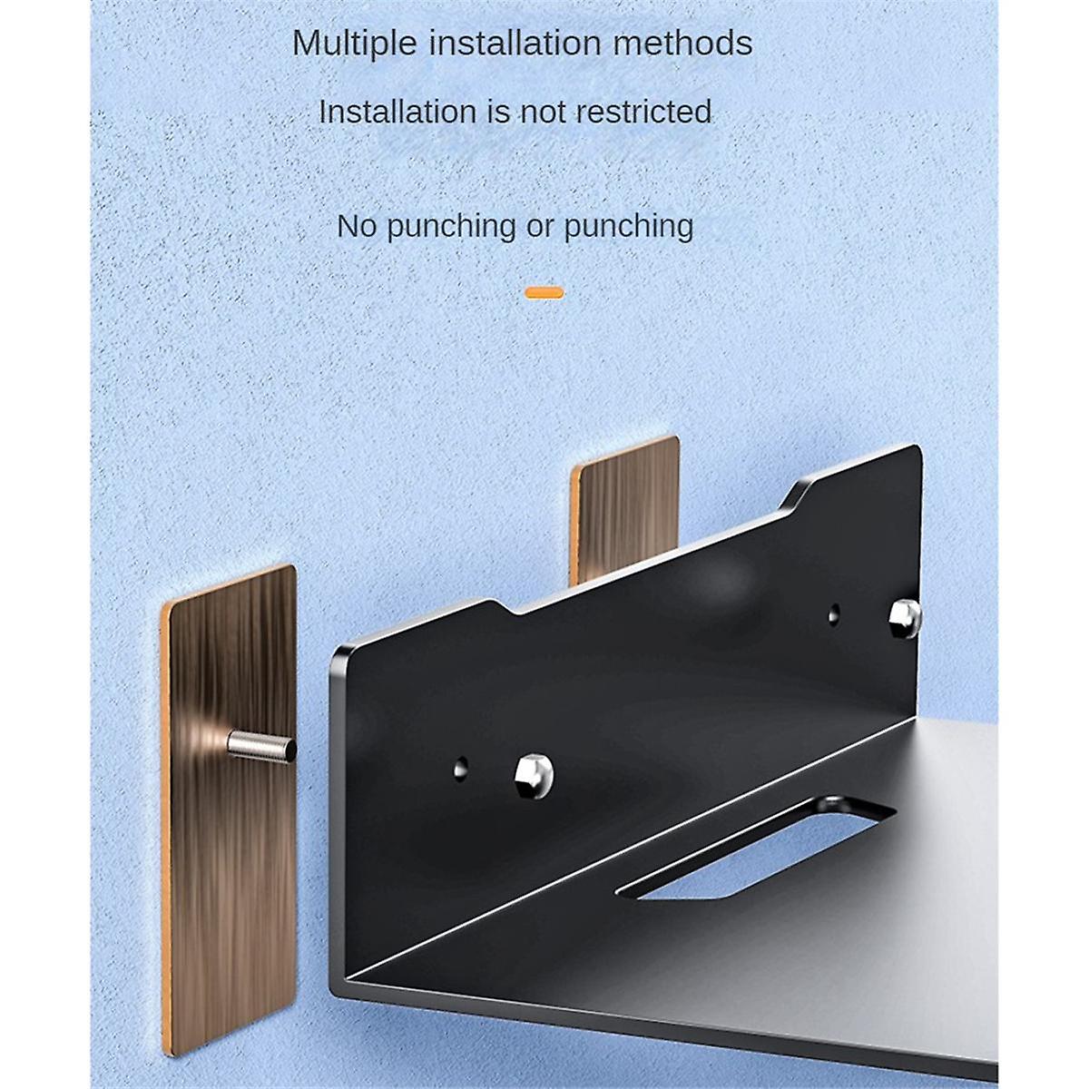 Wall Shelf Holder Floating Shelf Stand Wall Mount Storage Rack for TV Projector Speaker Camera Rout
