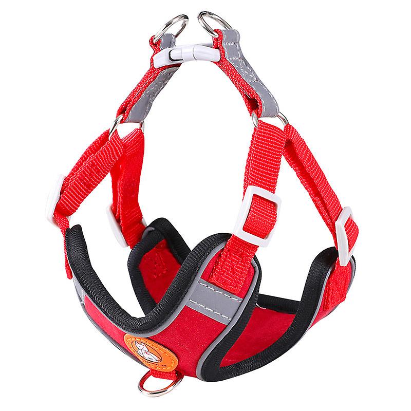 Pet main tenant corde chien poitrine dos universel réfléchissant daim out chien marche artefact nouvelle sangle de poitrine corde