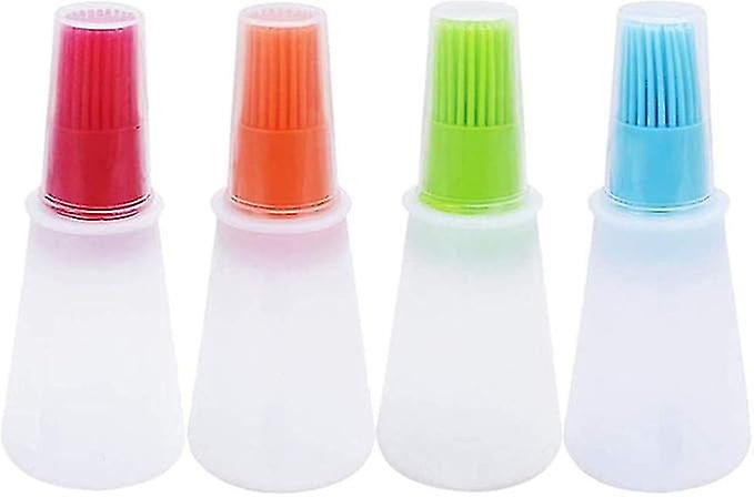 Silicone Oil bottle brush(4 PCS,Multicolor)