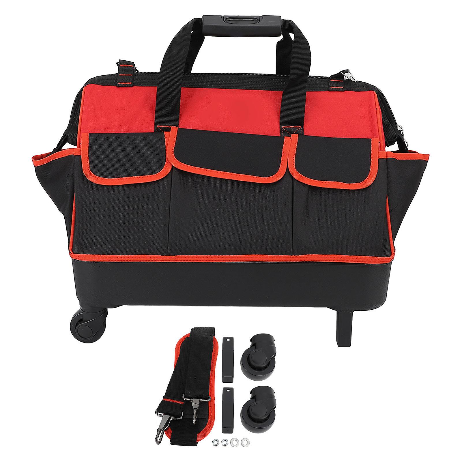 Tool Rolling Bag, Thicken Oxford Cloth Storage Universal Electrician Repairman Tool Bag for Men
