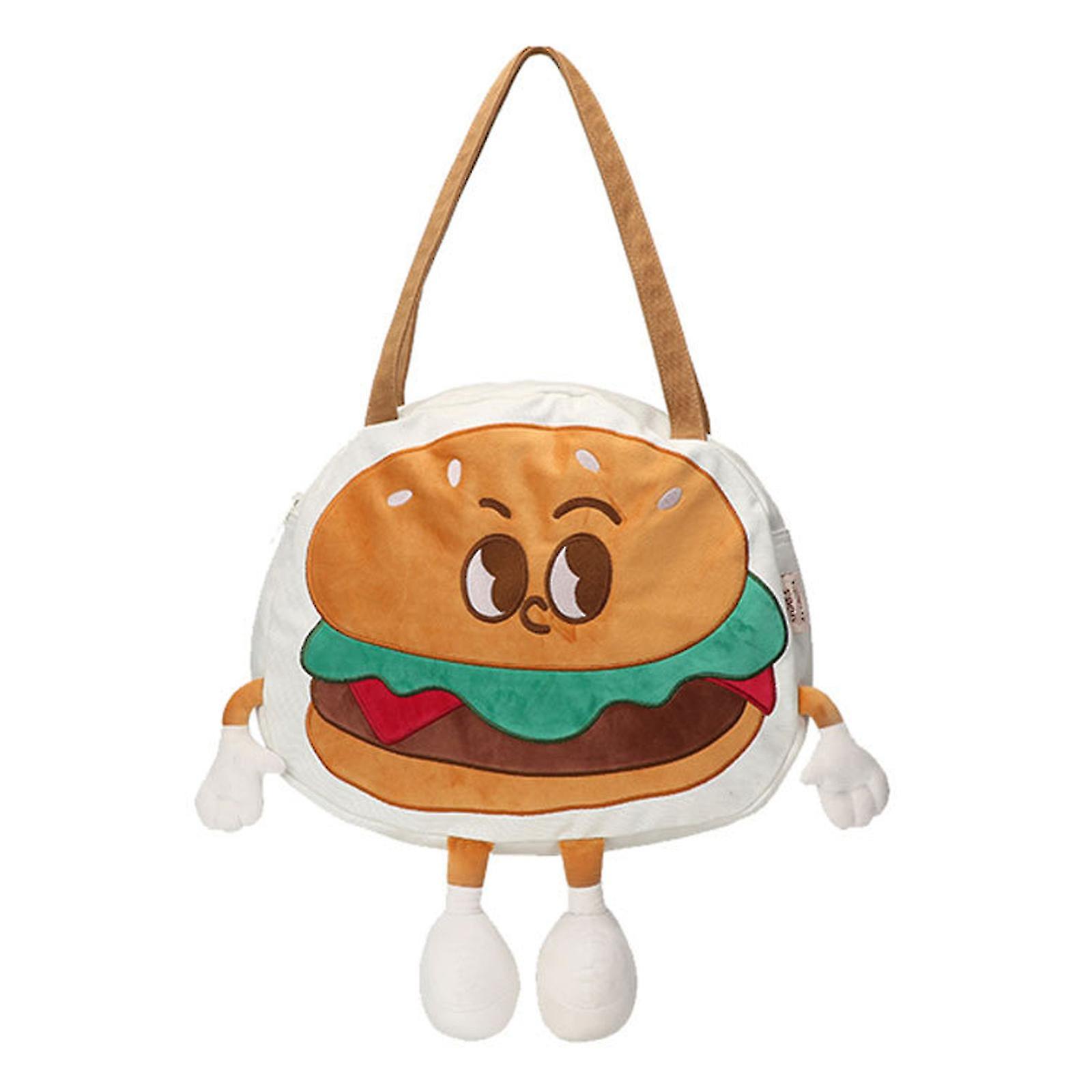 Storage Bag Large Capacity Handbag Hamburger Versa Tote Cute