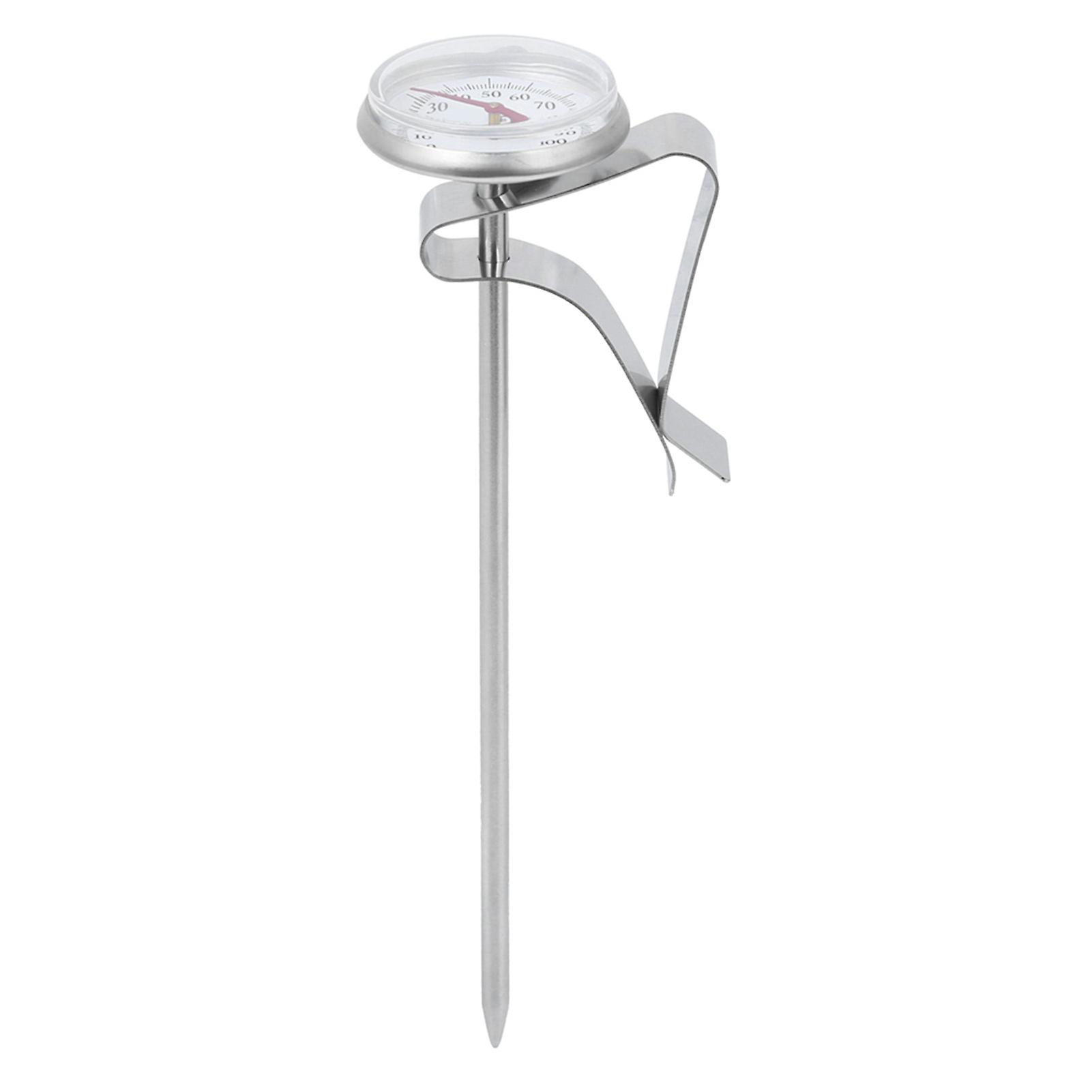 Adjustable Hanging Coffee Foaming Thermometer Temperature Gauge with Clip Kitchen ToolsShort Type