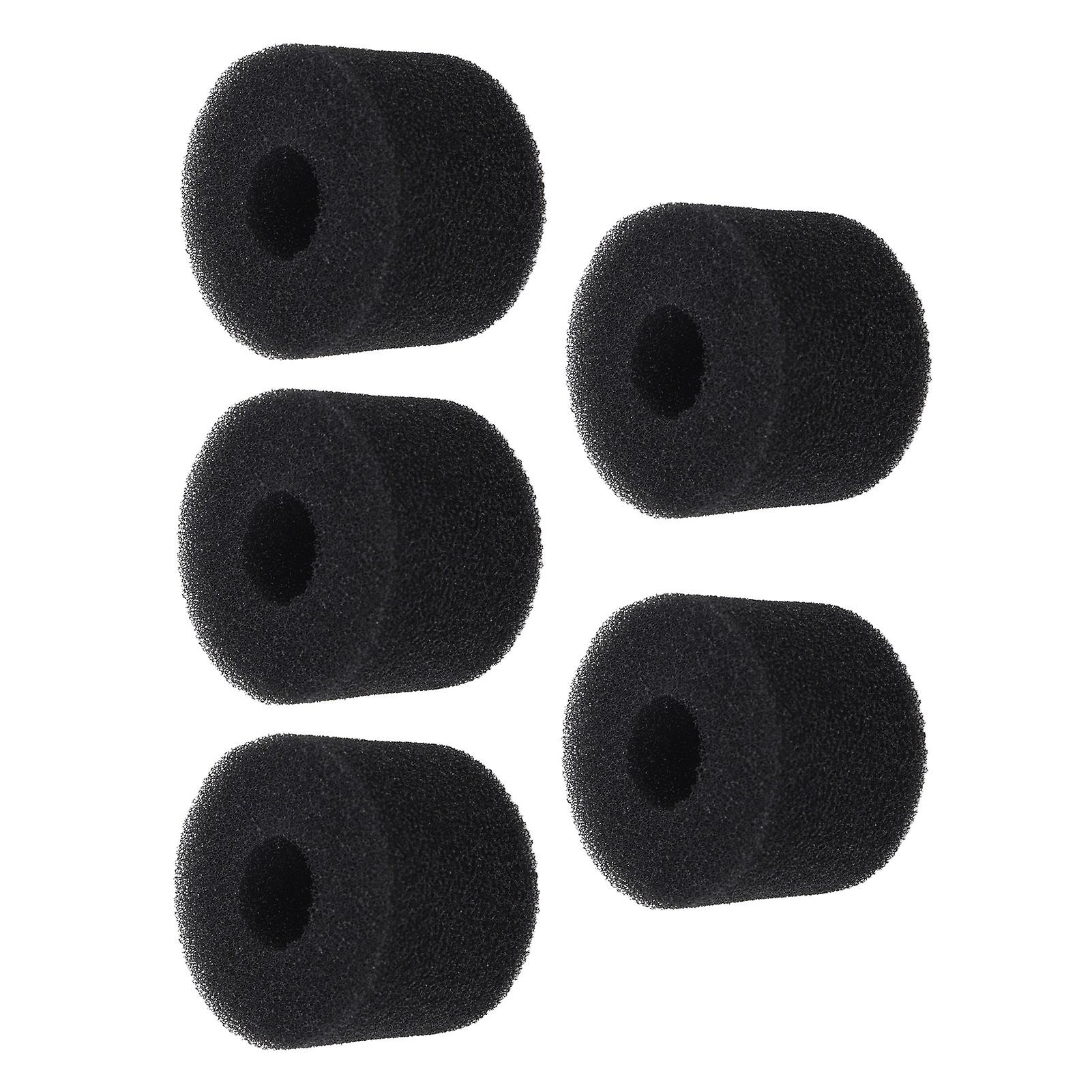5PCS Pool Filter Sponge PU Sponge Black Reusable Washable Cylindrical Simming Pool Filter Foam for Pool Pump S 