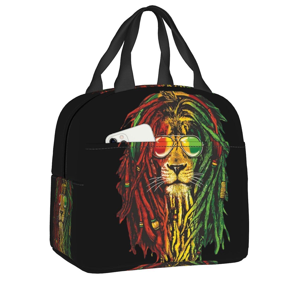 الجامايكي الراستا واحد الحب حزب الحرارية معزول أكياس الغداء النساء resuable الغداء حمل للتخييم في الهواء الطلق السفر تخزين صندوق الغذاء