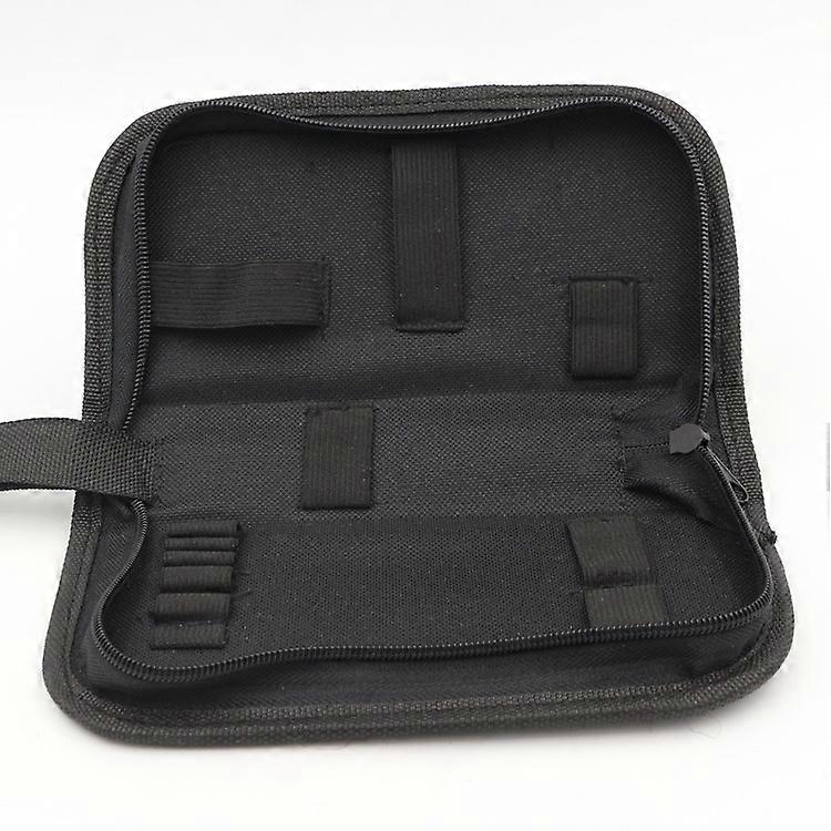 Black Multi-functional Canvas Watch Repair Portable Tool Bag Zipper Storage