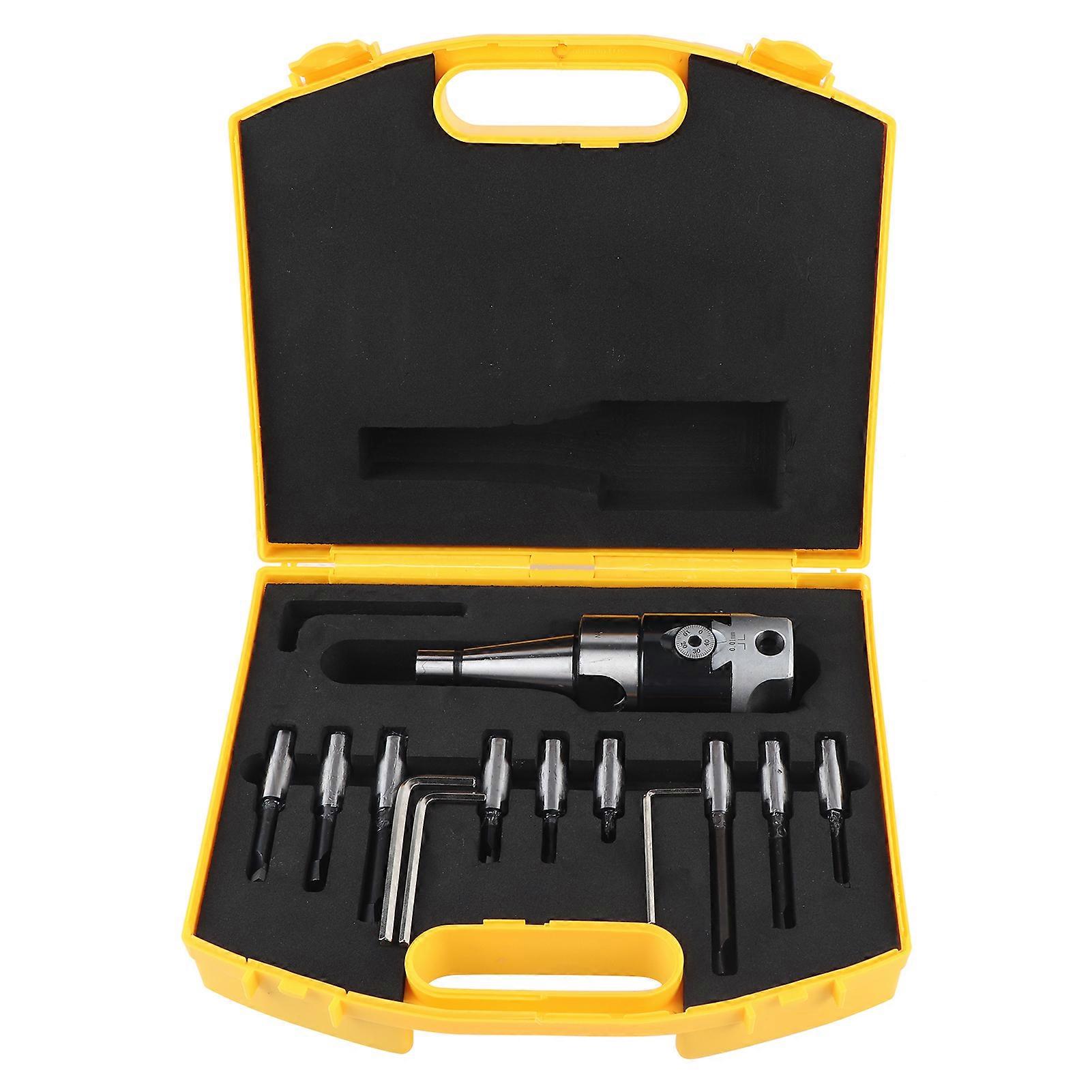 Boring Cutter Set Carbon Steel Cnc Milling Tool Kits With Storage Box Nt30-f1-12-9pcs