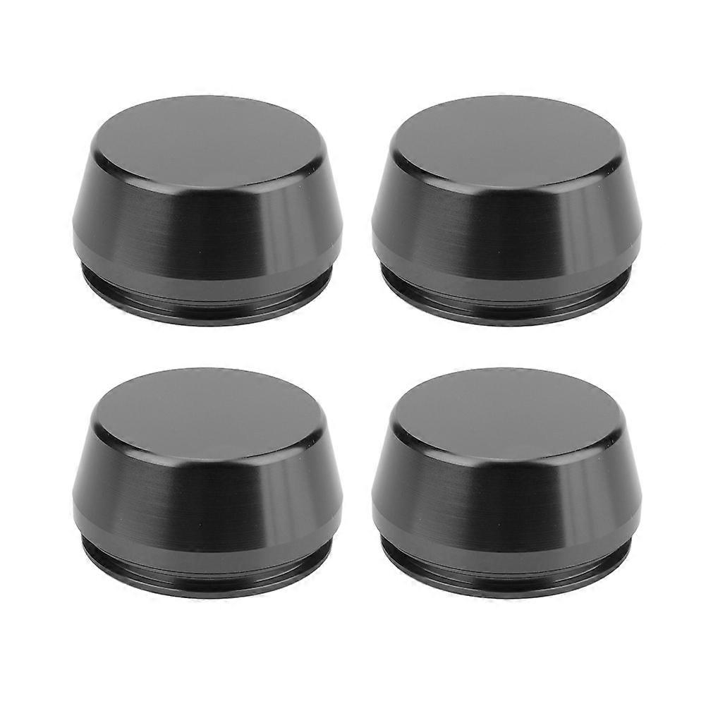 4pcs 56mm/2.2in Universal Wheel Rim Center Cap Hub Cover Aluminum Modified Part(Black) NO.61081