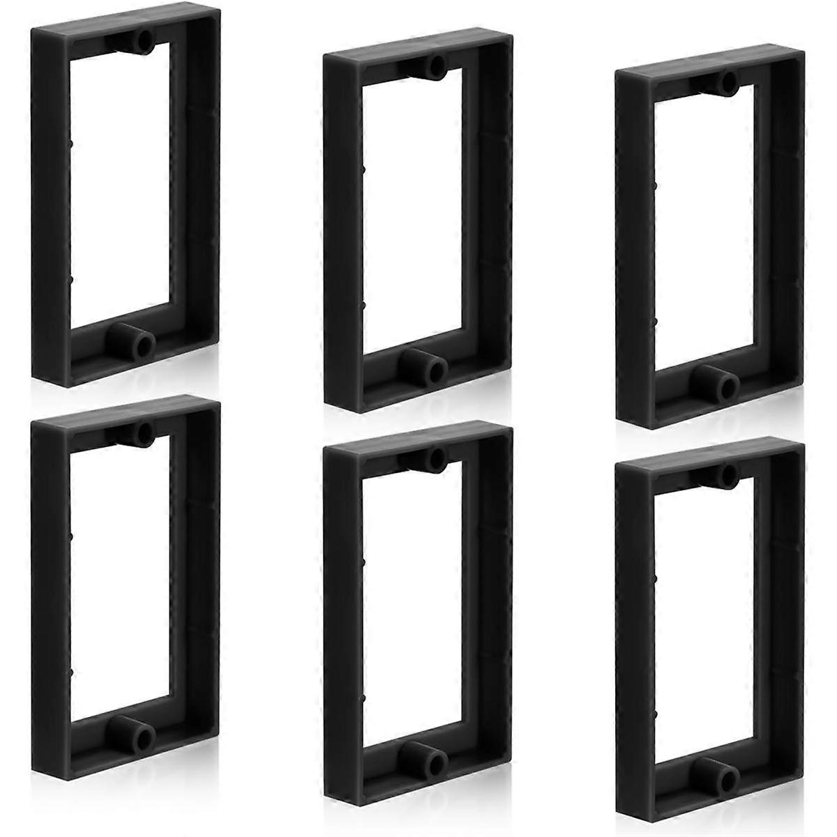 6pcs rallonge de boîte électrique, 1/2 pouce prise unique boîte de sortie rallonges boîte d’extension de sortie