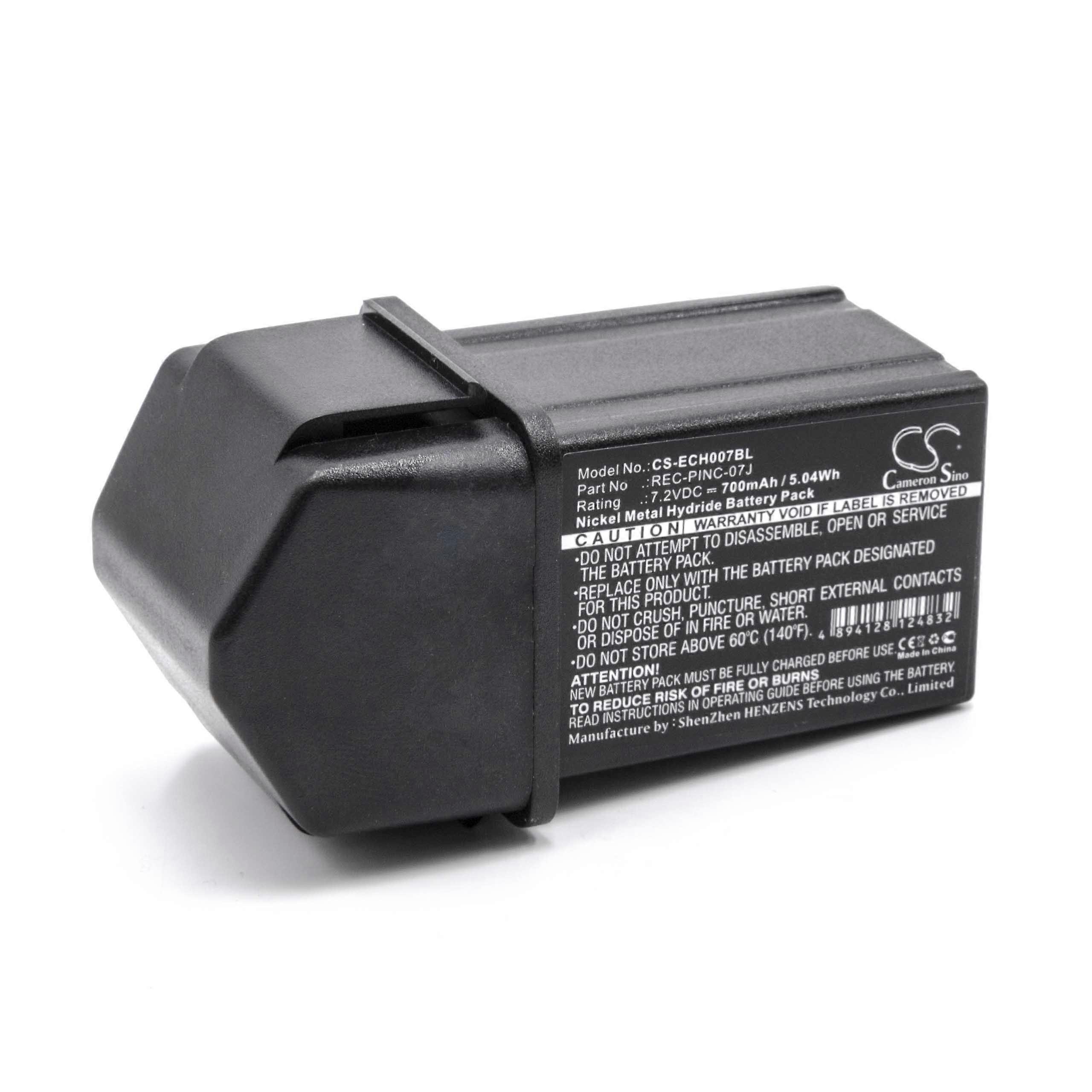vhbw Akku kompatibel mit Elca TECHNO-M Fernbedienung Remote Control (700 mAh, 7,2 V, NiMH)