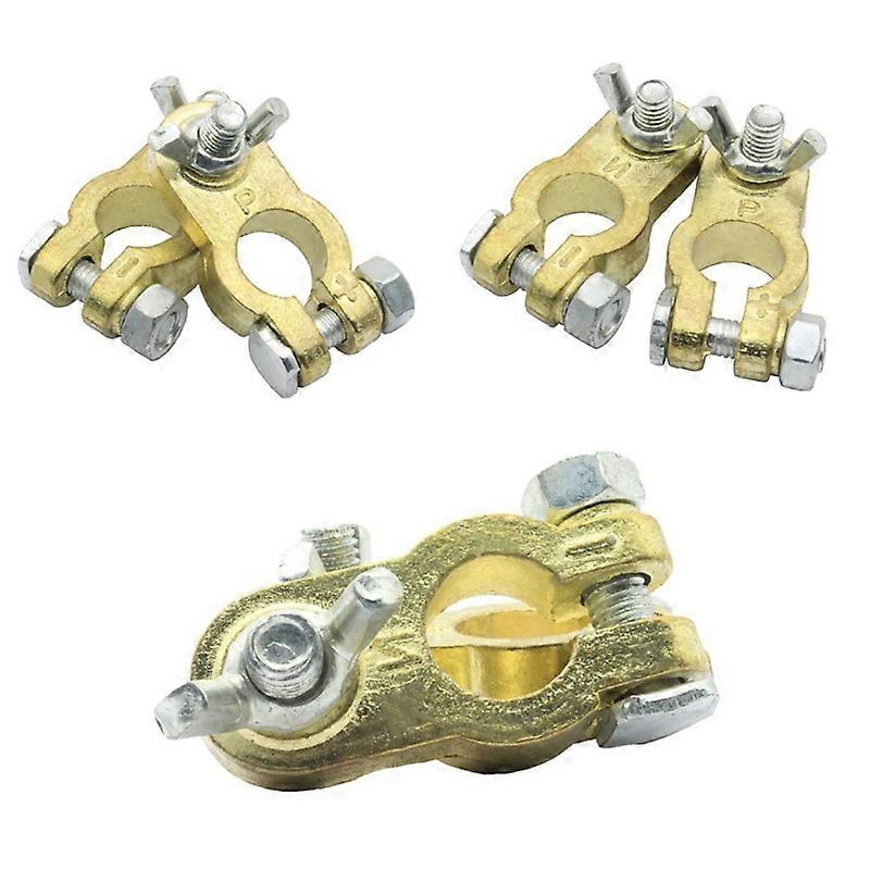 2pcs Professional Car Battery Terminals Adapter Durable Wire Connection Terminal For Auto Electrical System