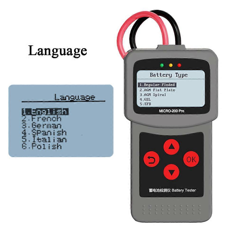 Micro200pro 12v 24v Battery Capacity Tester Digital Car Battery Tester Analyzer For Garage Workshop Auto Tools Mechanical