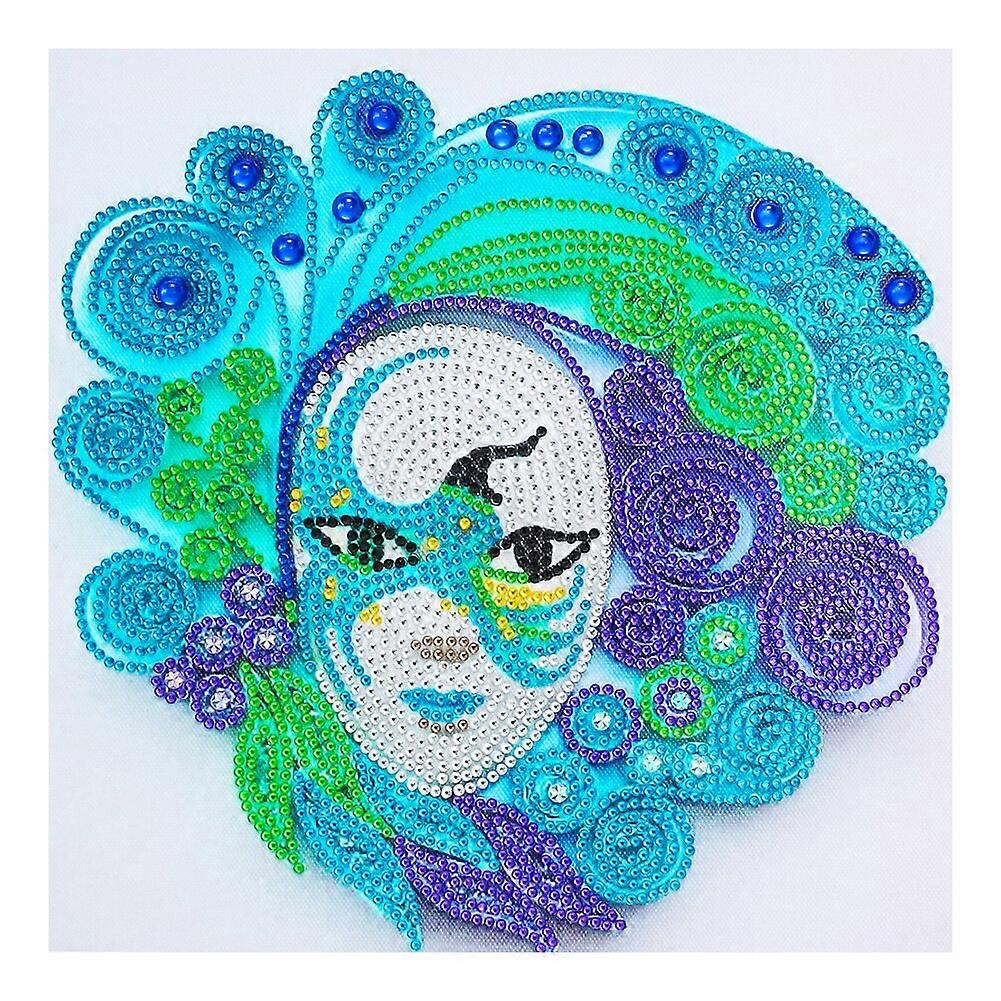 5D DIY Colorful Wreath Part Special Shaped Drill Diamond Painting Mosaic Kit Rhinestone Picture Drawing Home Decoration Art
