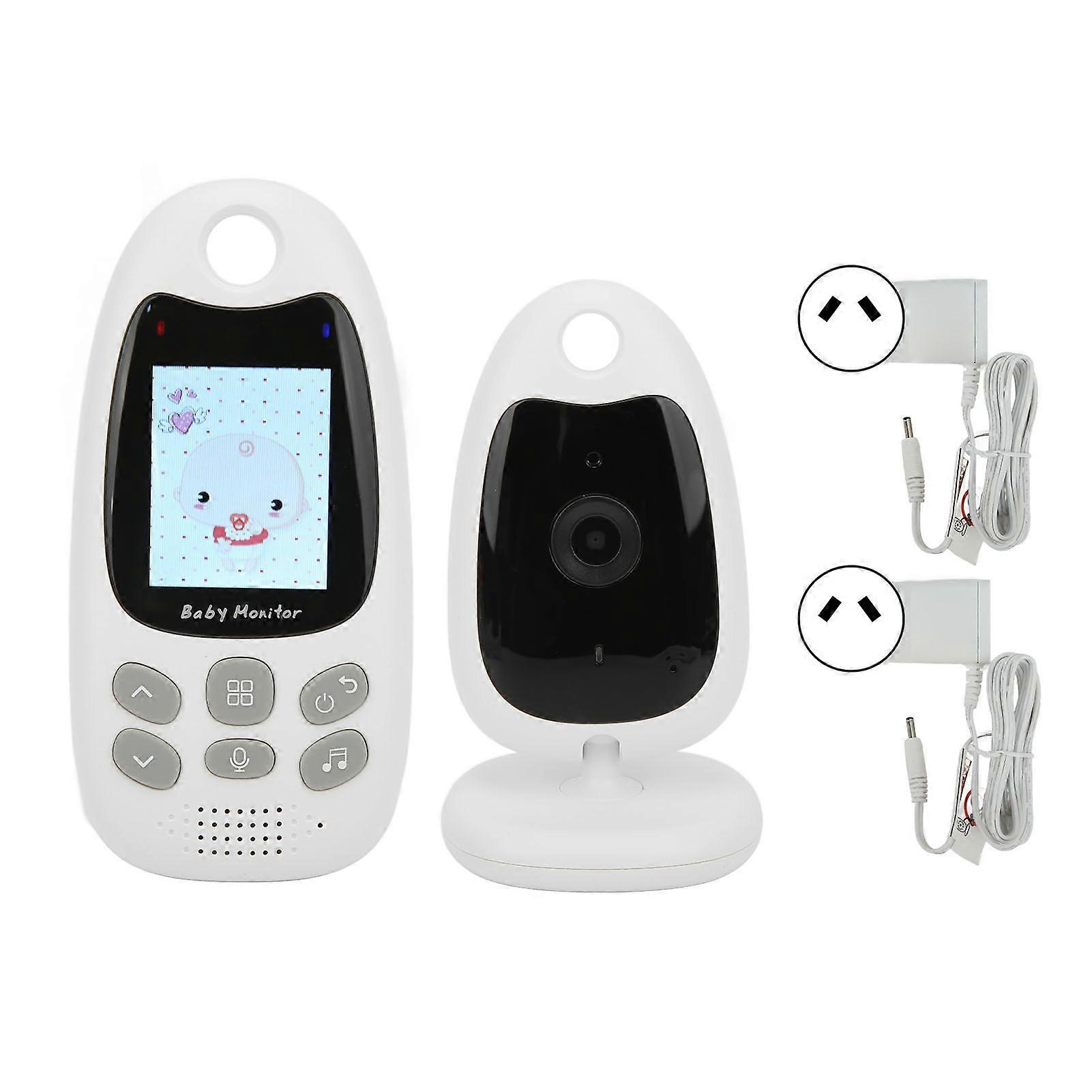 2in Baby Monitor With Camera Lcd Screen Wireless 2 Way Audio Long Range Temperature Monitoring Ac100240v Au Plug