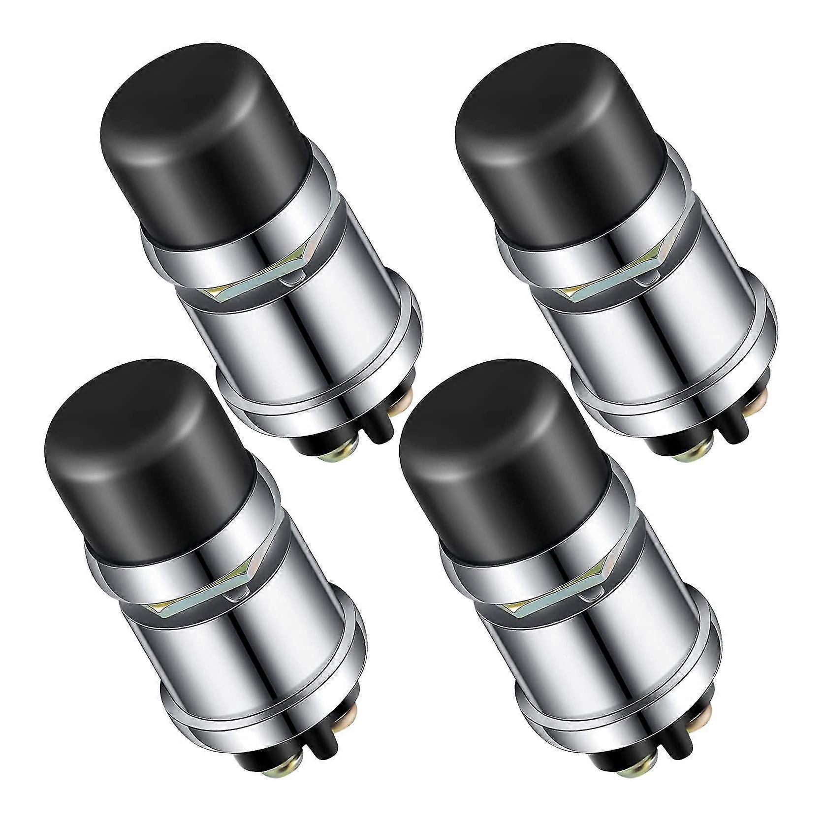 4 Pcs Engine Start Push Button Momentary Start Switch 12v / 24v Weatherproof Push Button Start Swit-Yvan