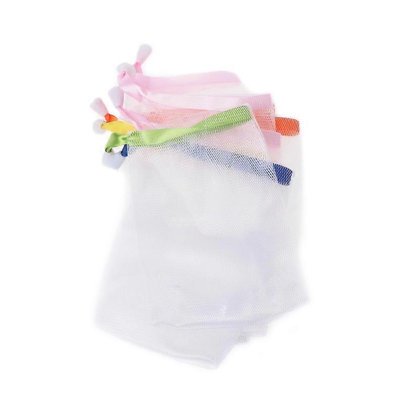 Soap Foaming Mesh Bags 10 Pcs Bubble Foam Net Bath Cleaning Gloves