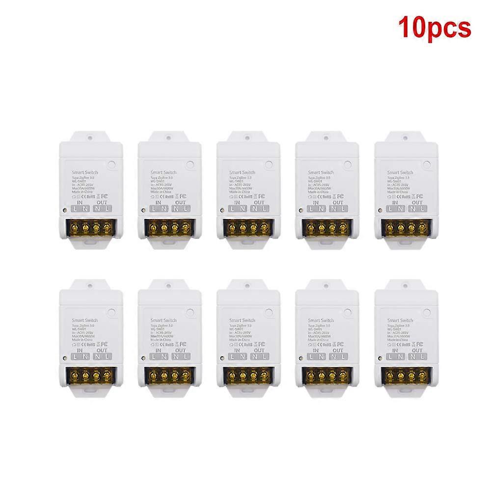 تيار متردد 85-265 فولت 30 أمبير 6600 واط المنزل الذكي Tuya Wifi Switch Relay Motor Light Receiver Smart Life APP ل Alexa Google Home