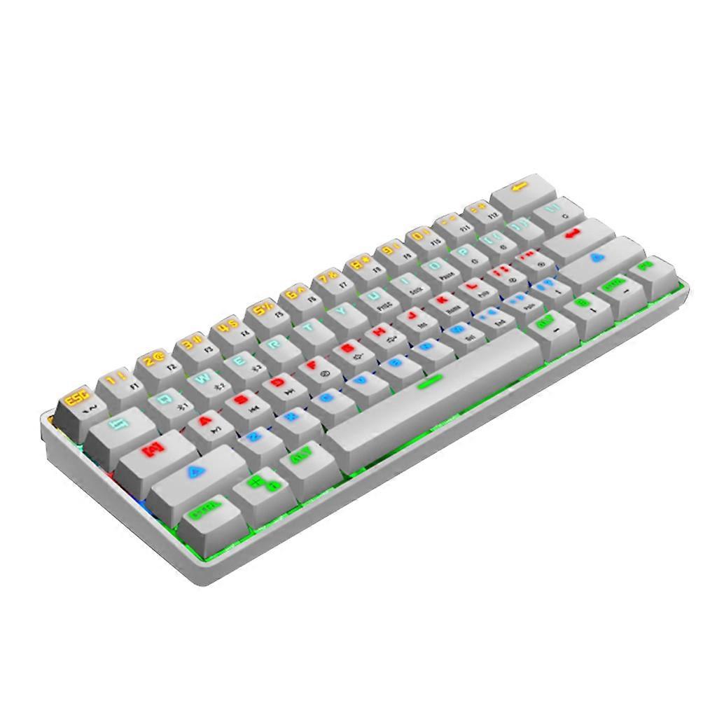 Mini Mechanical Keypad Bluetooth-compatible Wireless/Wired Gaming Office Keyboar