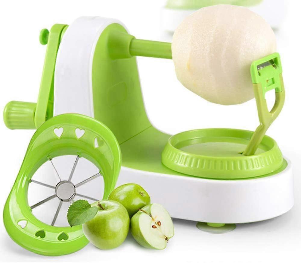 Apple peeler, multi-function fruit peeler, vegetable, fruit peeler, pear potato slice movement, peeling machine fast manual setting with 8 blade slice