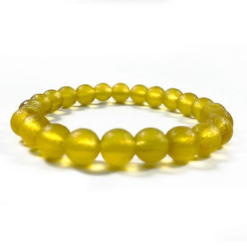 8mm Green Moldavite Czech Meteorite Bracelet Impact Glass Rough Stone Hand