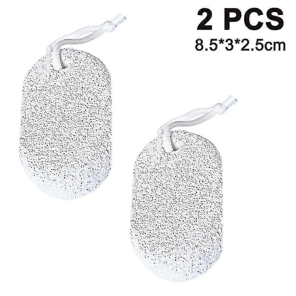 2pcs Earth Lava Pumice Stone Callus Remover For Feet Heels And Palm