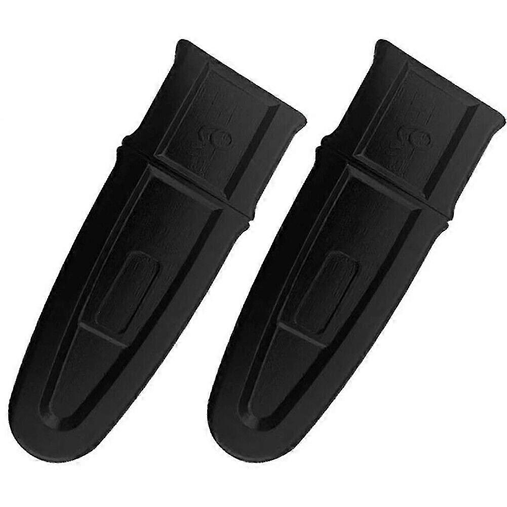 6 inch chainsaw bar protector cover scabbard protector chainsaw-accessories.(black)(2pcs )