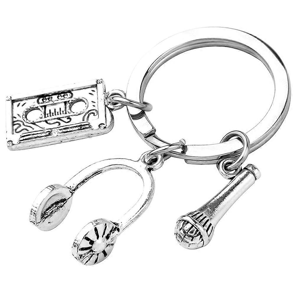 1pc Funny Key Chain Bag Keys Hanging Pendant Decorative Keychain (Silver)