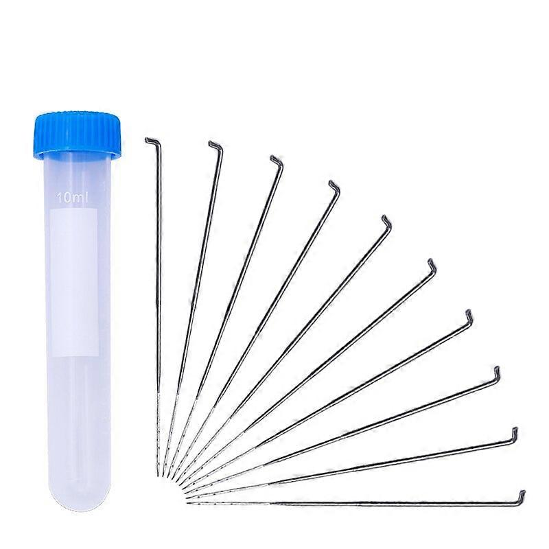 MIUSIE 10pcs 3 Size Wool Felting Iron Needles Felt Tool Kit Needle Starter Beginners DIY Craft Needlework Poke Needle Felting