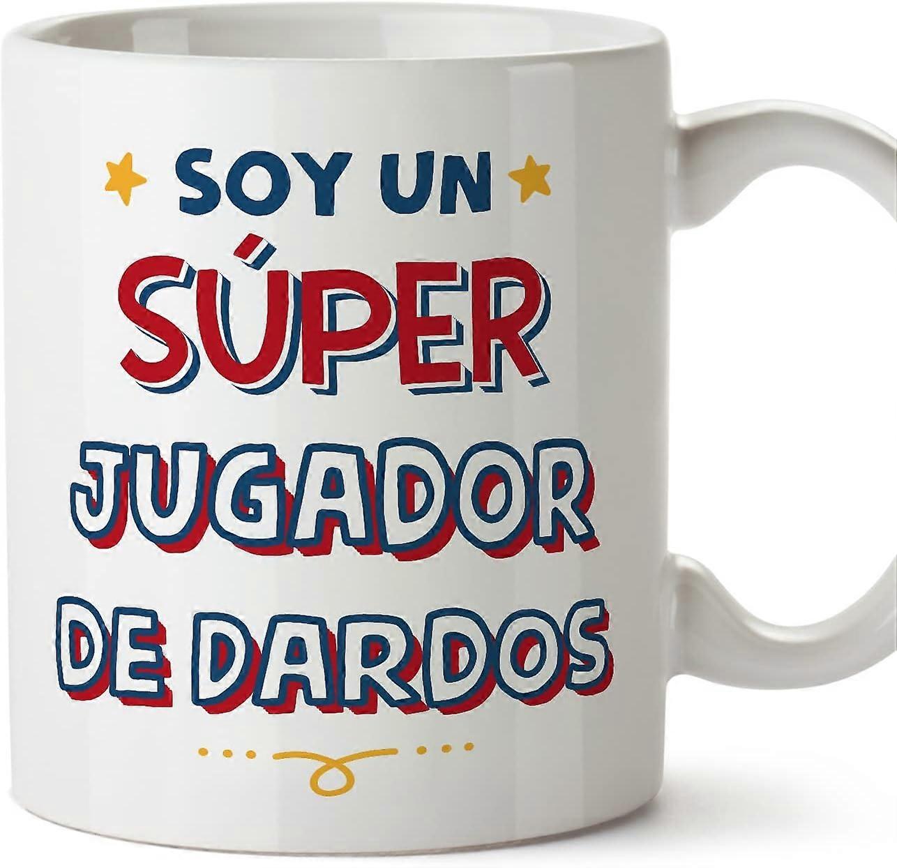 Hrníček na šipky ve španělském sójovém speru Vtipný dárek pro kolegy Keramický hrníček o objemu 11 oz