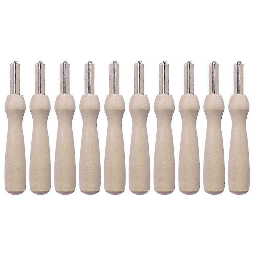10pcs Wooden Handle Holder With Felting Needles For Woolen Felting Craft 2378 Walkbee  SZRH A-F