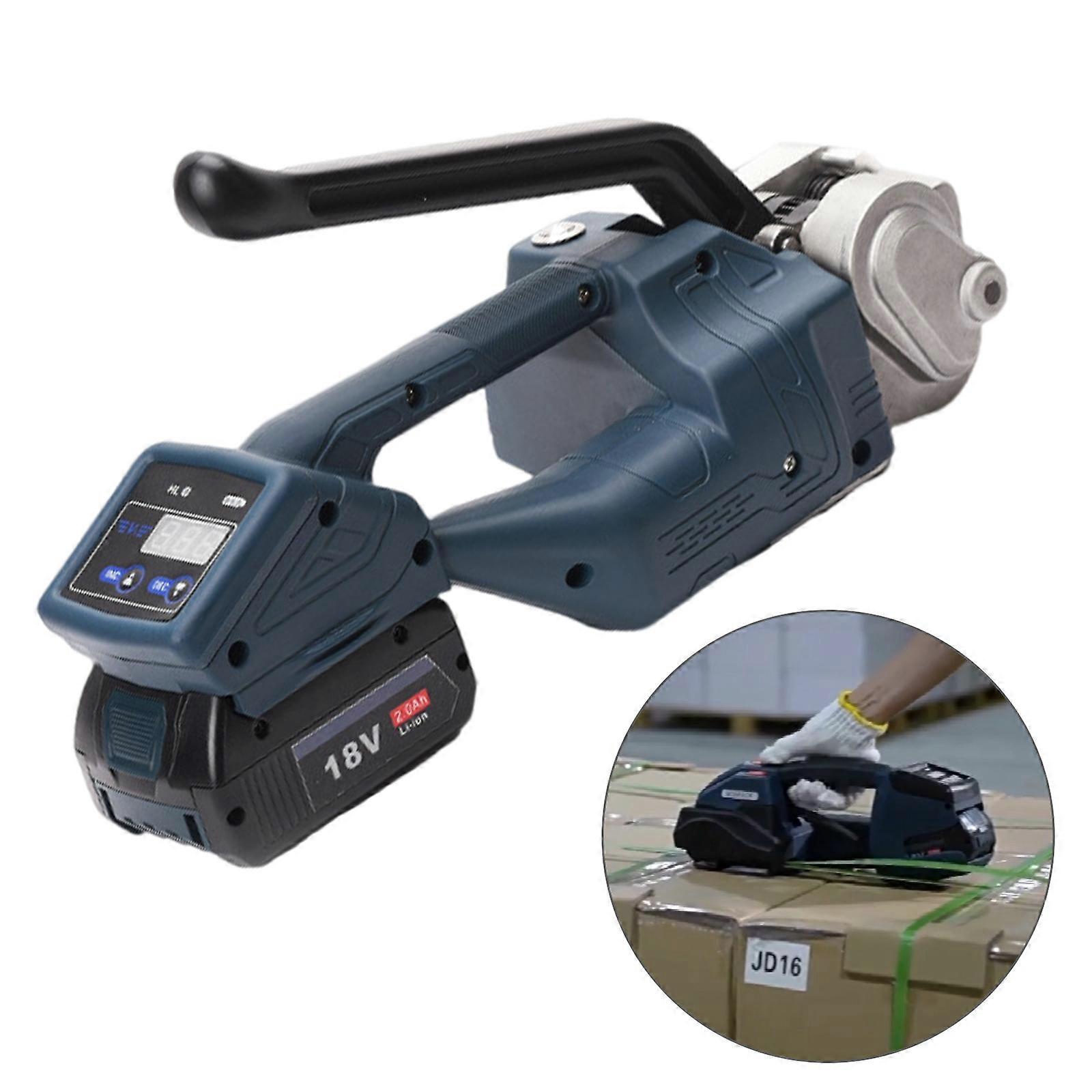 Digital Display Strip Packing Tools PP PET Strip Tension Strapping Machine FT