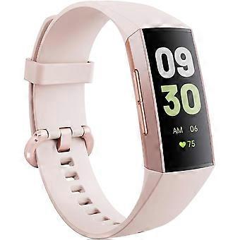 Activity Trackers for Women Men 1.1''AMOLED Screen Fitness Watches with Heart Rate Blood Pressure Sleep Monitor Calorie Tracking Step Counter Smart Ba