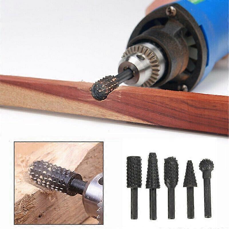 Rotary Burr Set Power Tools Wood Grinding Engraving Carving File Rasp Drill Bits Rotary Drill Bits Milling Cutters Shank Bit Set,2024 Ping