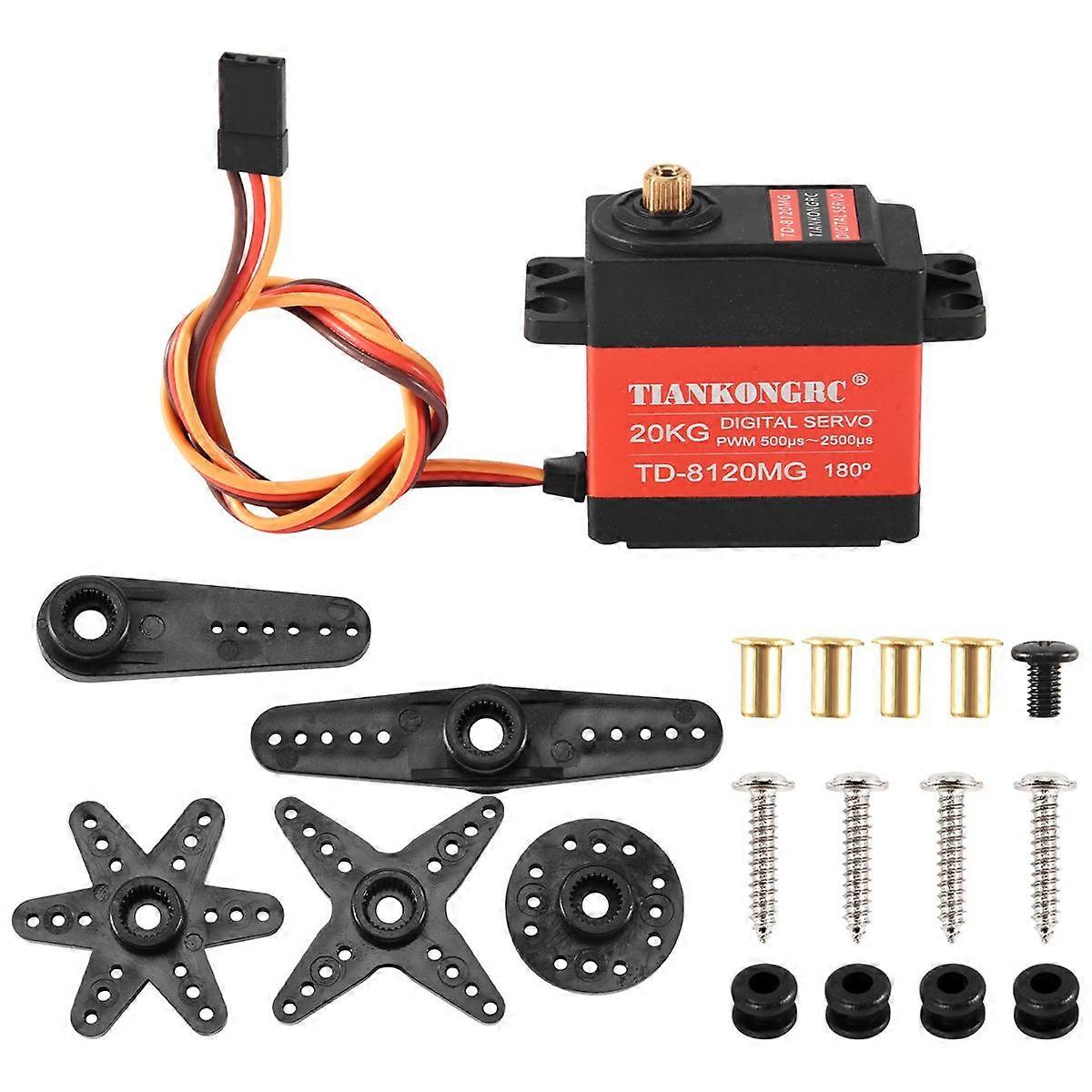 Td-8120Mg Waterproof Metal Gear Digital Servo With 20Kg High Torque 180Angle For Rc Remote Control