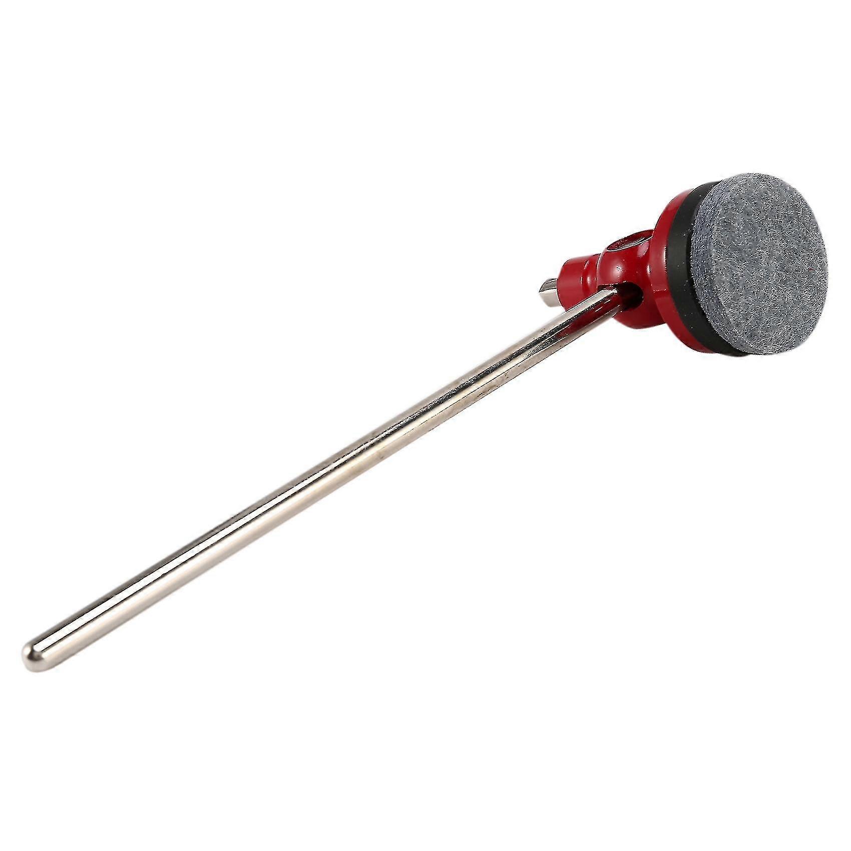 Drum Hammer With Felt Head For Bass Drum Pedals, Red