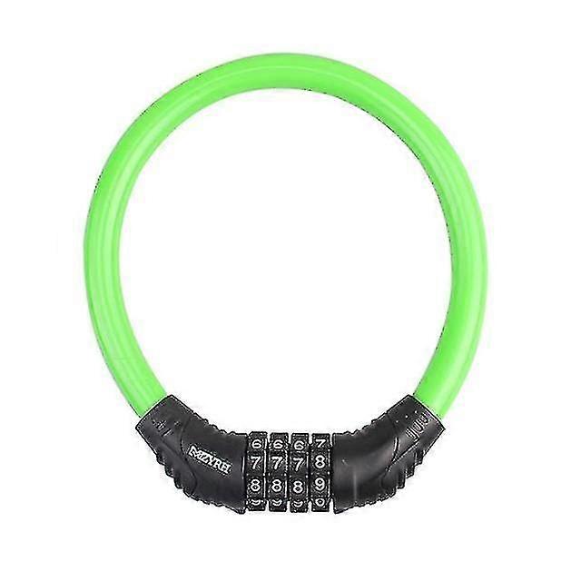 4 Digit Code Combination Bicycle Security Lock Anti Theft Cable Lock Bike Accessories Australia Green