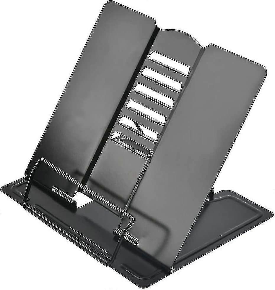 Foldable And Adjustable Metal Book Shelf Reading Stand Stand For Ipad, Tablet, Recipes, Desk, 6 Angle Adjustable 21 * 19cm