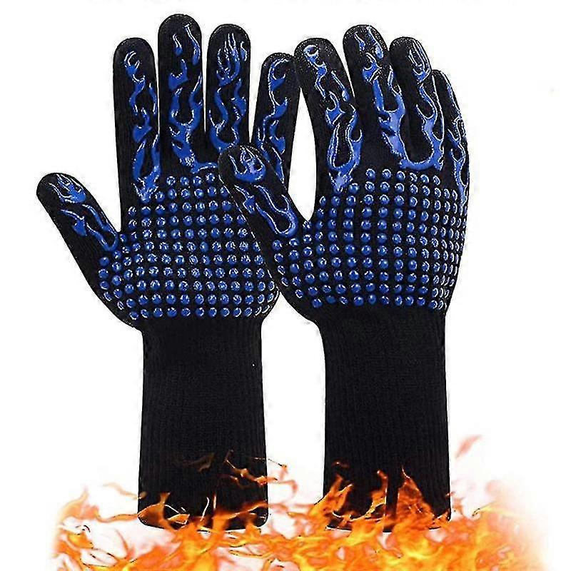Bbq Gloves Heat Resistant Oven Gloves For Cooking Baking Welding