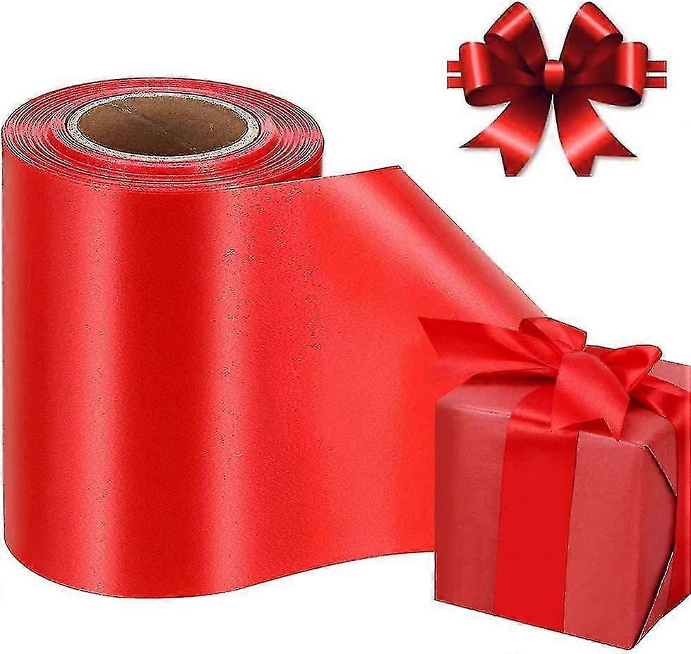 Red Ribbon For Gift Wrapping(10cm 22m)
