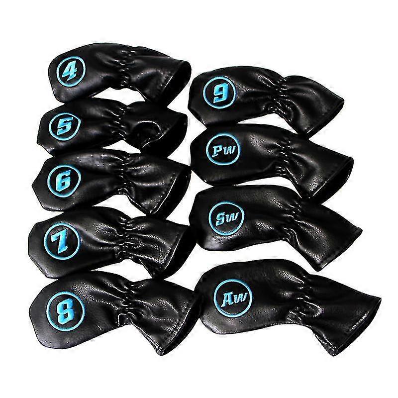 Golf Iron Covers With Number Tag For People Who Like Play Golf Black